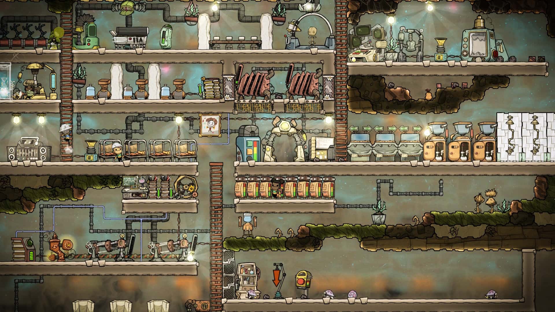 缺氧 Oxygen Not Included 中文版插画